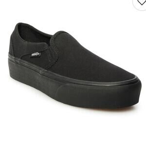 Vans Slip-On Platform Sneakers in Black
